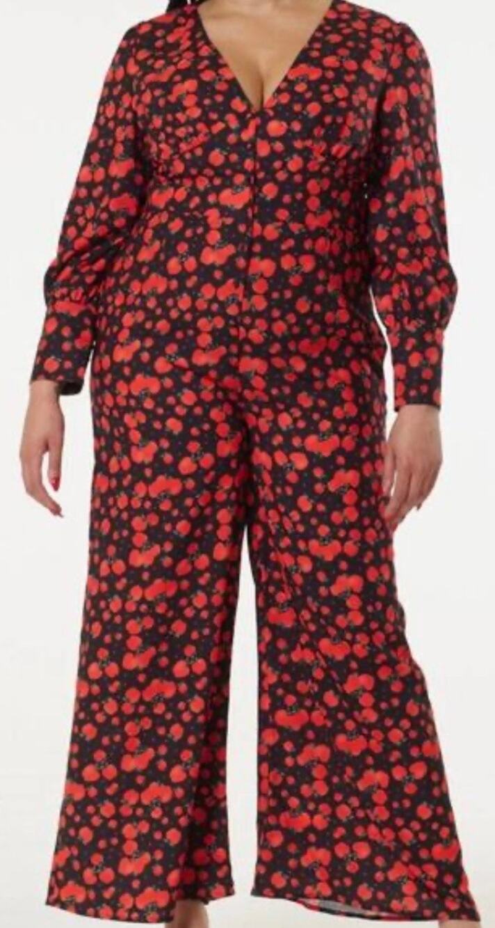 Unique Vintage - Timeless London Marina Apple Jumpsuit 3X 4X NWOT